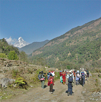 An easy start to the trek